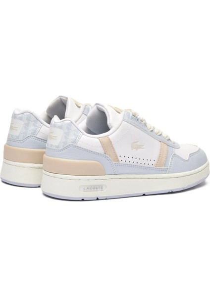 T-Clip Hakiki Deri Kadın Sneaker Beyaz Mavi modelleri