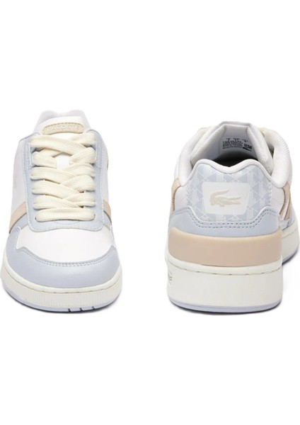 T-Clip Hakiki Deri Kadın Sneaker Beyaz Mavi indirimleri