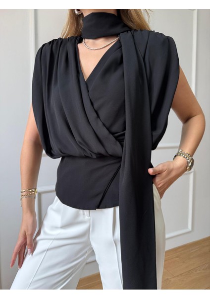 Siyah Cenova Bluz