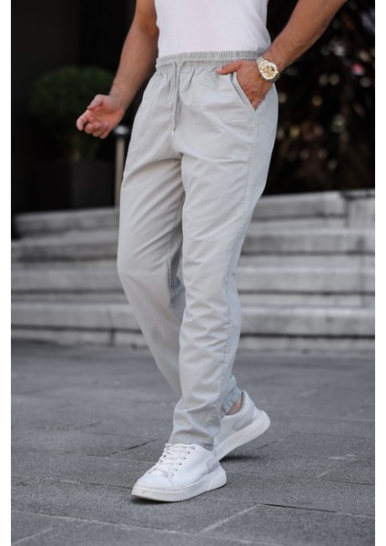 Rahat Keten Karışımlı Bağcıklı Pantolon fiyatları