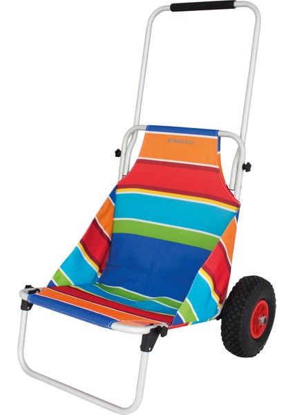 Eurotrail Beach Trailer Stripes - Plaj Ekipmanı Taşıma Arabası ve Sandalye