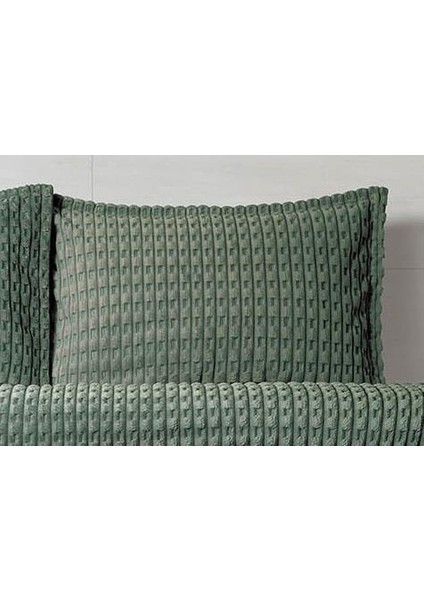 Modern Twist 3 Parça Çift Kişilik Battaniye Seti Kutulu 220X240 Haki modelleri