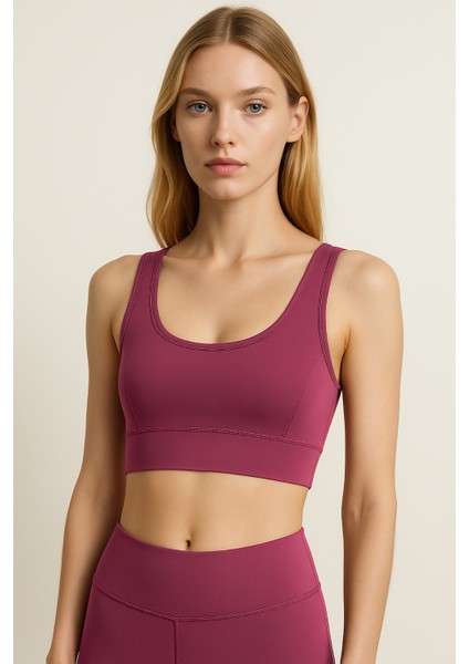 Kalın Askılı Toparlayıcı Spor Büstiyer