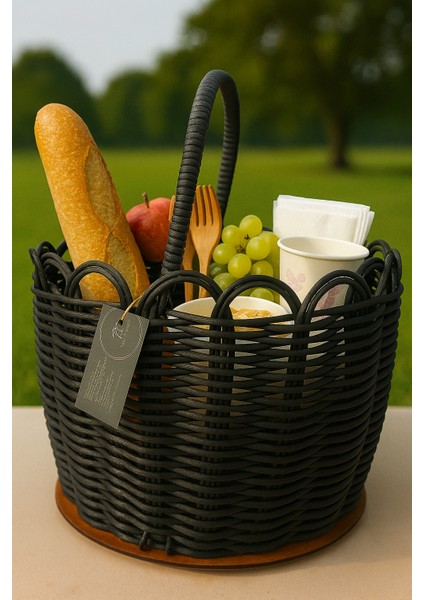 Premium Siyah Renk Piknik Sepeti fiyatları