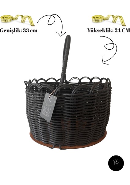 Premium Siyah Renk Piknik Sepeti fırsatları