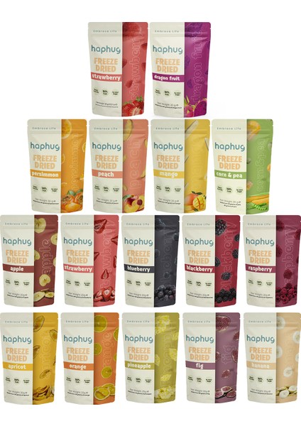 Freeze Dried (Dondurularak Kurutulmuş) Mega 14'lü Paket - Freeze Dry Meyve Kurusu