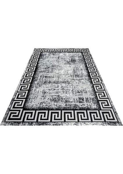 Perra Collection Modern Salon ve Oturma Odası Halısı - Gri Siyah indirimleri