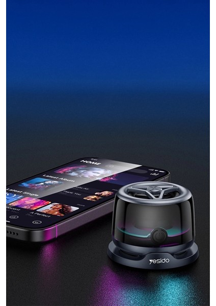 Mini Magsafe Hoparlör Wireless Speaker Bt 5.3 Rgb Manyetik Özellikli Mini Kablosuz Hoparlör Tws
