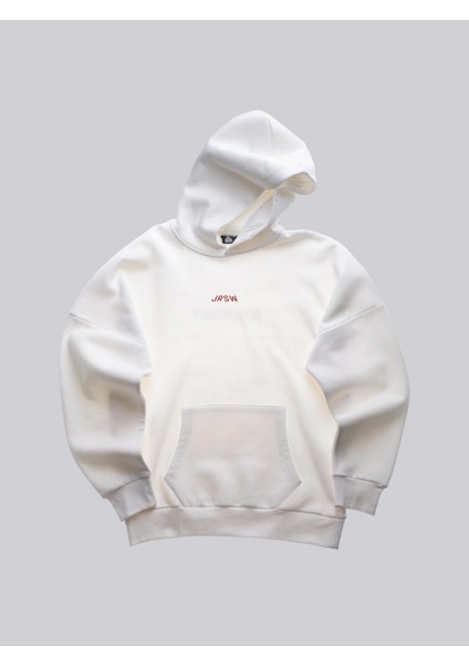 Journey, Ekru Oversize Kapüşonlu Sweatshirt