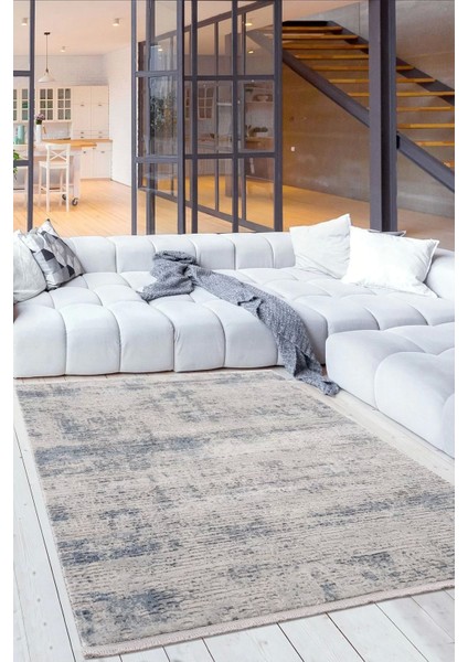 Breda Modern Salon ve Oturma Odası Halısı - Gri