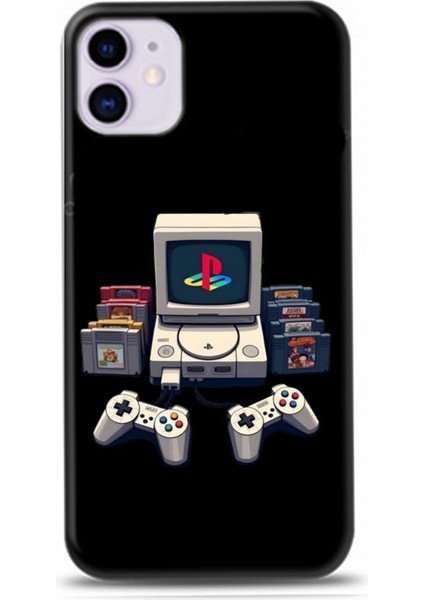 Ps1 Nostanji Desenli iPhone 12 Kılıfı