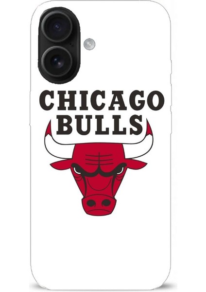 Chıcago Bulls Desenli iPhone 16 Plus Kılıfı