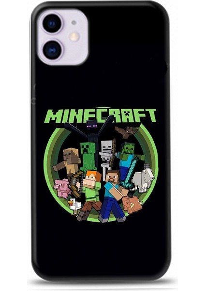 Minecarft Desenli iPhone 11 Kılıfı