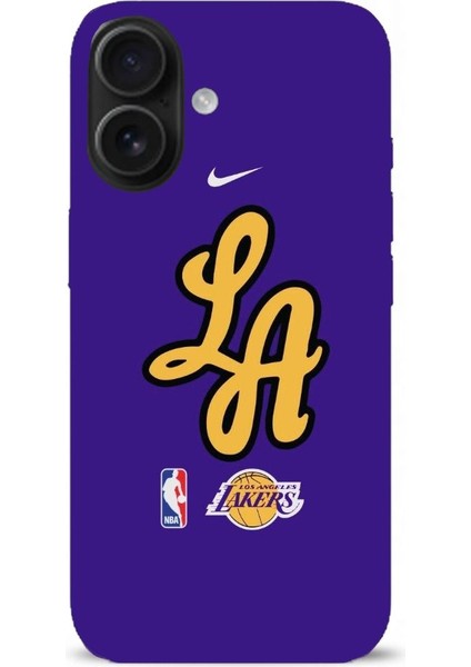 Lakers Desenli iPhone 16 Kılıfı