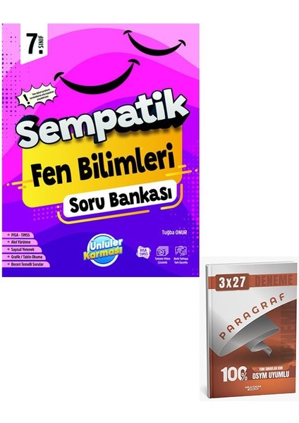 Ünlüller 2026 7.sınıf Sempatik Fen Bilimleri Soru Bankası+Anla Kazan Paragraf