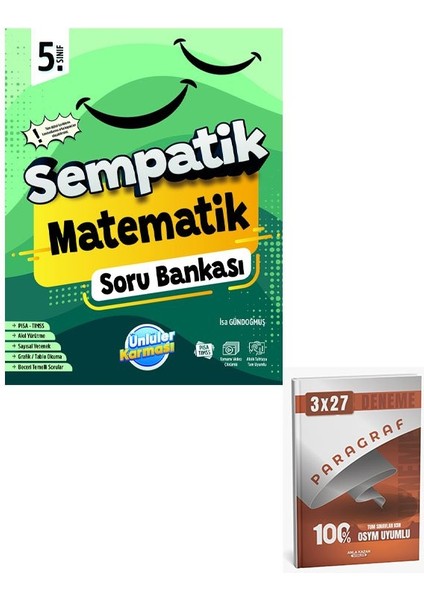 Ünlüller 2026 5.sınıf Sempatik Matematik Soru Bankası+Anla Kazan Paragraf