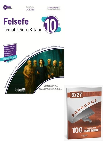 Palme 2026 10. Sınıf Felsefe Joker Tematik Soru Kitabı+Anla Kazan Paragraf