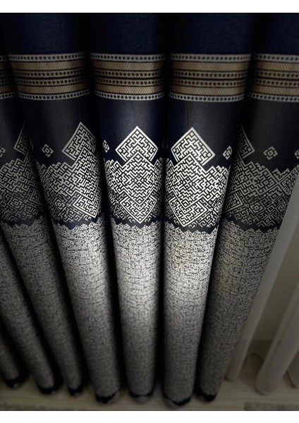 Nivemeshome Arsuz FT614288 V-508 Lacivert 1/3 Sık Pileli Fon Perde Apm fırsatları