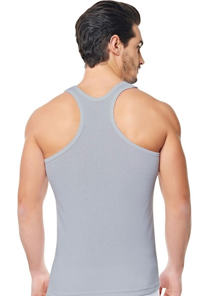 Kolcu Erkek Sporcu Atleti Ribana 2ADET Beyaz-Gri