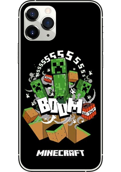 Minecarft Desenli iPhone 13 Pro Kılıfı