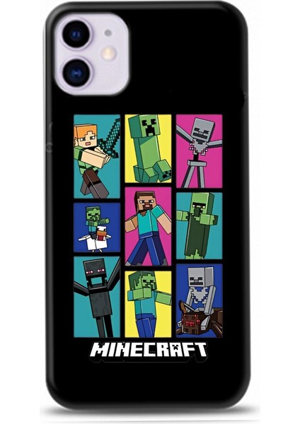 Minecarft Desenli iPhone 12 Kılıfı