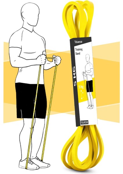 5 kg Sarı Direnç Bandı – Kas Geliştirme Pilates Lastiği Hafif Sert Fitness Egzersiz Bandı fiyatları