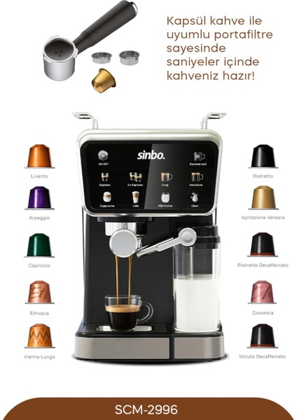 SCM-2996 Espresso Kahve Makinası