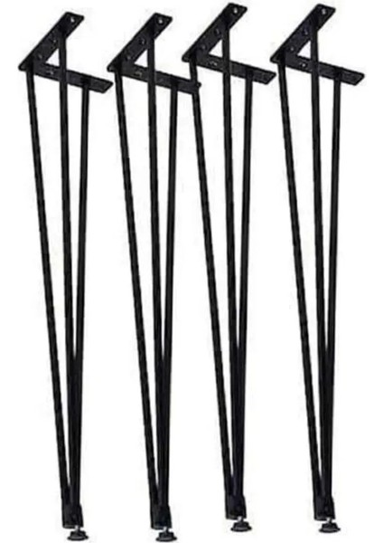 Metal Masa Ayağı ,72 cm Firkete Ayak 4 Adet