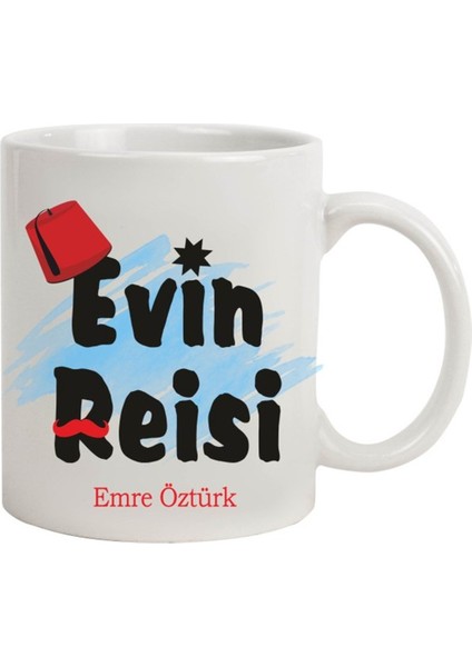 Kişiye Özel Evin Reisi Temalı Kupa Bardak modelleri