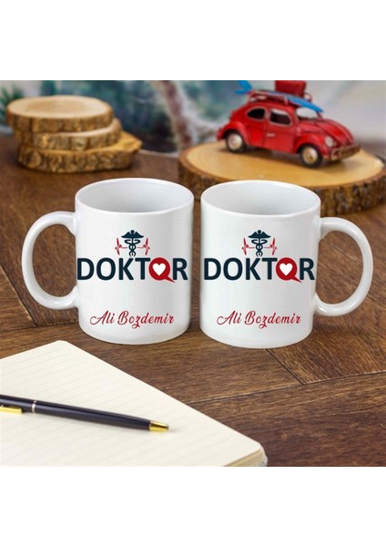 Kişiye Özel Doktor Temalı Seramik Kupa Bardak modelleri