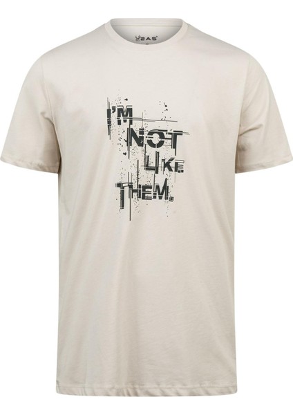 Alex Baskılı Erkek Sıfır Yaka T-Shirt 035