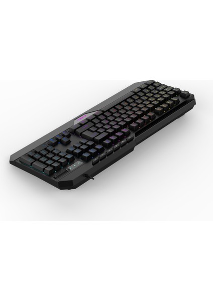 Nexus K1 RGB Full Membran 104 Tuşlu Ekstra Multimedya / Rollover Ses Kontrol Mekanizmalı & Claw's Reflex Örgü Kablolu Gaming Klavye (11 Farklı RGB Efektli)