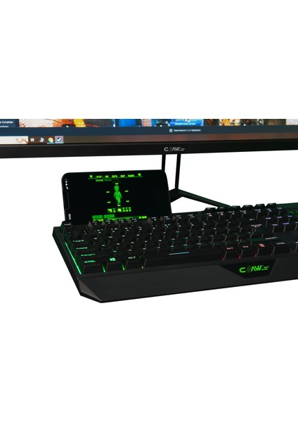Nexus K1 RGB Full Membran 104 Tuşlu Ekstra Multimedya / Rollover Ses Kontrol Mekanizmalı & Claw's Reflex Örgü Kablolu Gaming Klavye (11 Farklı RGB Efektli)