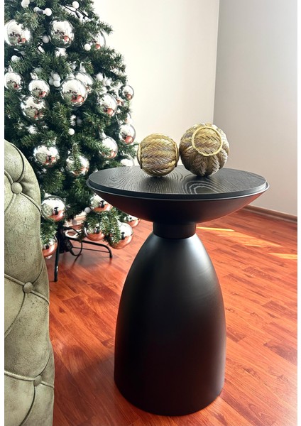 Bowl Modern Yan Sehpa Mantar Bohem Sunta Tabla Alüminyum Gövde 53 x 42 cm Minimalist Demonte fiyatları