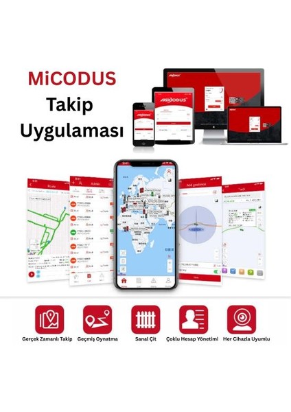MICODUS MP80G 4g Evcil Hayvan Gps Takip Cihazı – IP68 Su Geçirmez, 4g+2g, Geofence, Ios/android Uygulama