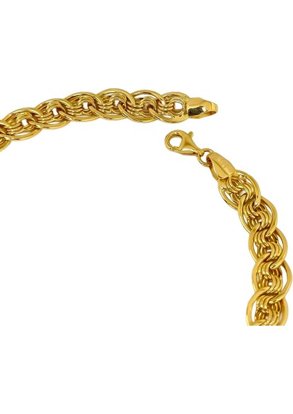 Agakulche Nonna 7,7 mm Altın Zincir