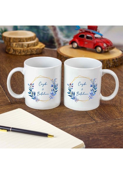 Kişiye Özel Seramik Kupa Bardak - Çiçek Tasarımlı modelleri