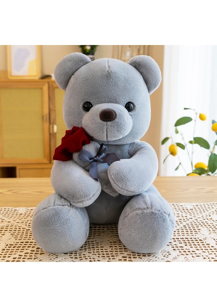 25CM Sevimli Ayıcık Peluş Bebek Oyuncak Yastık Hediye (Yurt Dışından)