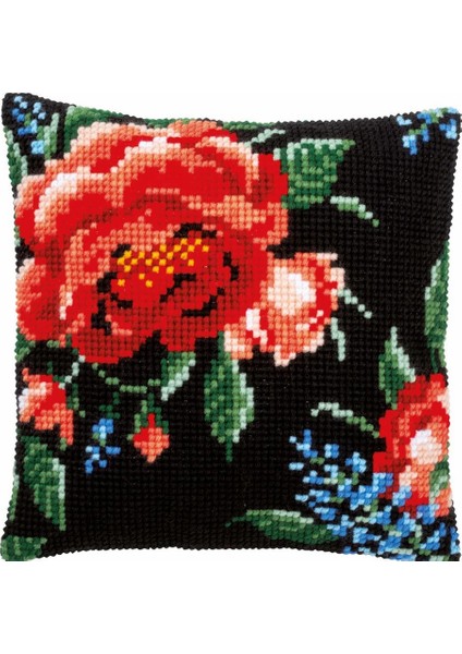 Işlenecek Goblen Yastık Etamin Çiçek PN-0183605