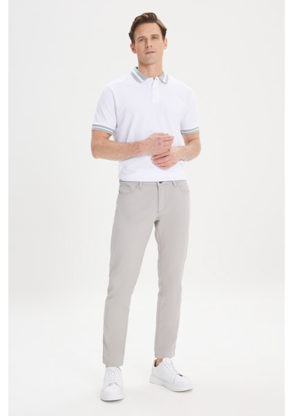 Slim Fit Dar Kesim 5 Cep Armürlü Esnek Pantolon modelleri