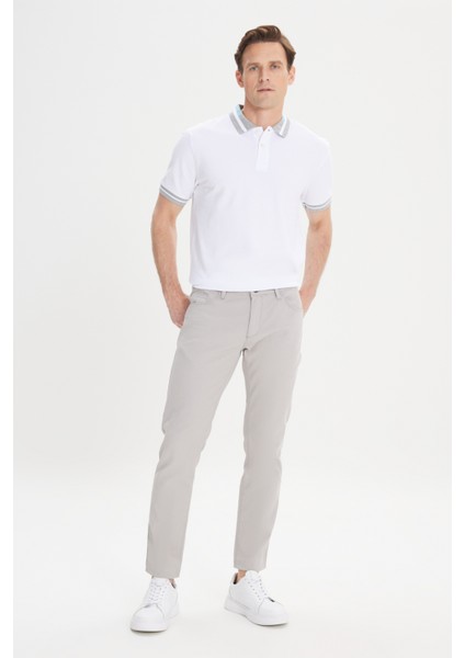 Slim Fit Dar Kesim 5 Cep Armürlü Esnek Pantolon fırsatları
