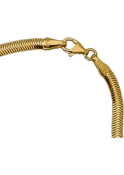 Agakulche Italyan Ezme Balık Sırtı 3,30 mm Altın Bileklik modelleri