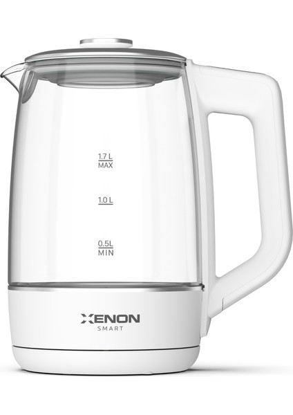Akıllı Kettle Paslanmaz Çelik Çift Katmanlı Led Ekranlı Hızlı Kaynatma Akım Korumalı Su Isıtıcı 1.7 Lt X7103