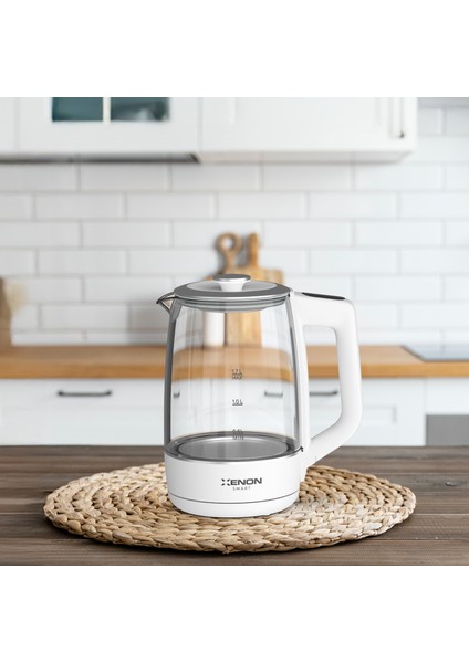 Akıllı Kettle Paslanmaz Çelik Çift Katmanlı Led Ekranlı Hızlı Kaynatma Akım Korumalı Su Isıtıcı 1.7 Lt X7103