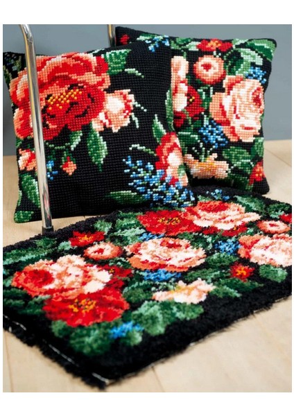 Işlenecek Goblen Yastık Etamin Çiçek PN-0182791 indirimleri