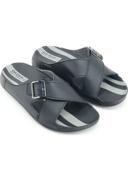 Erkek Yazlık Tek Toka Ayarlanabilir Suni Deri Rahat Taban Günlük Terlik modelleri