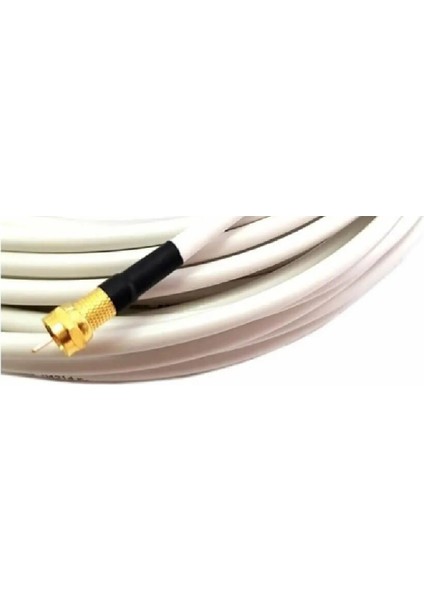 64 Tel Gold Uçlu Anten Kablosu Rg6 U4 Hazır Uydu 3D 4K Full Hd 1080 (5 Metre)