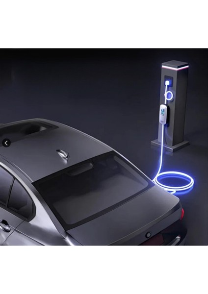 22KW Taşınabilir Elektrikli Araç Şarj Istasyonu 5 Metre Tip2 Kablolu Wi-Fi/bluetooth Mode C
