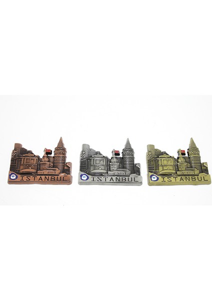 Metal Istanbul Temalı Yöresel Magnet Model 3