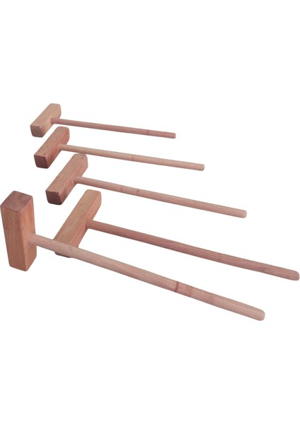 Anaokulu ve Okul Öncesi Için El Yapımı Ahşap Çekiç, 5x